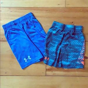 Under Armour Boys Gym Shorts Size YSM and 7